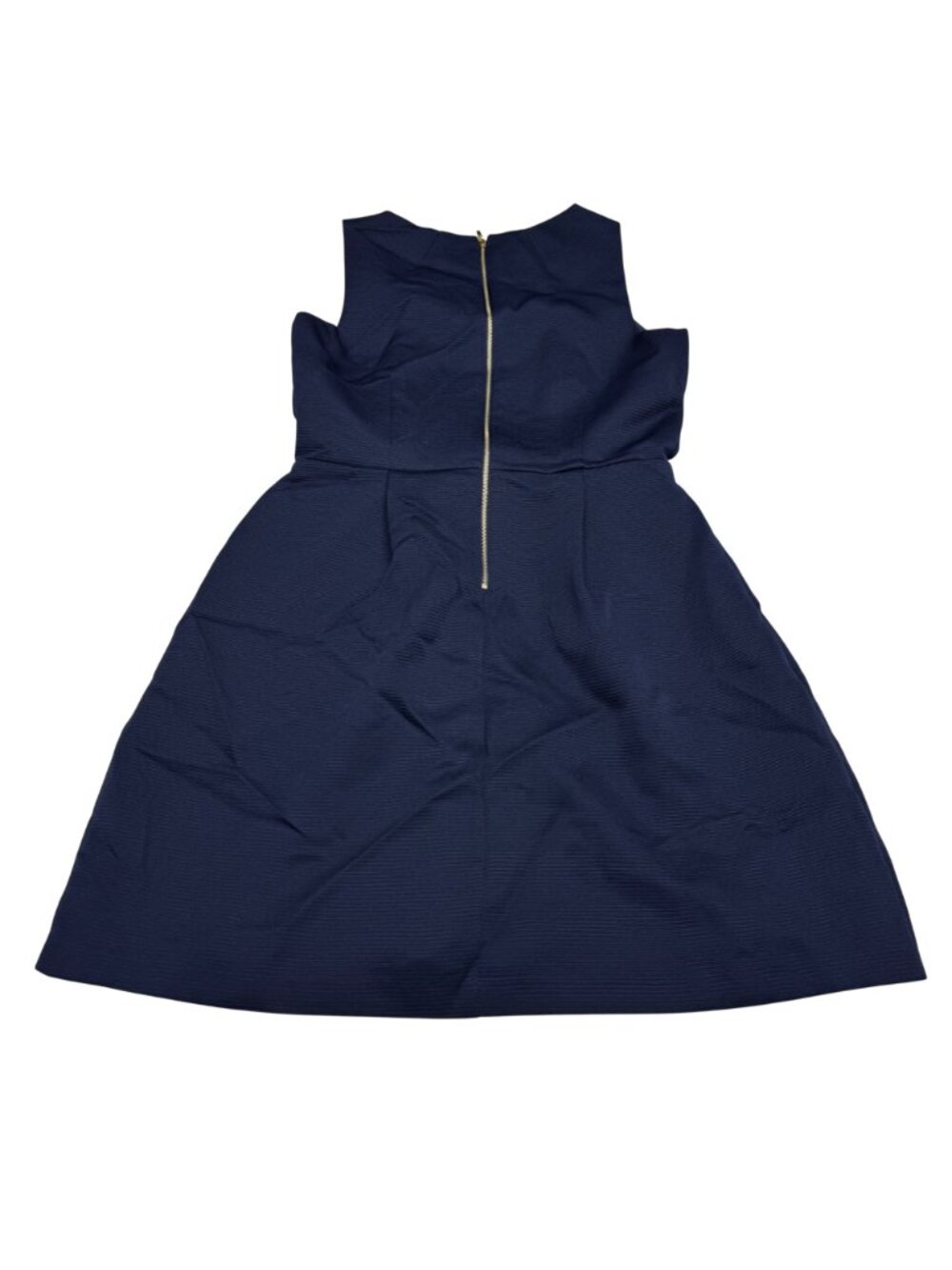Tahari Petite Women's Navy Blue Sleeveless Dress Bow Detail, Size 10P - Picture 2 of 9